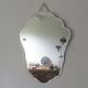 Mirror antique art deco beveled 55 x 41 cm
