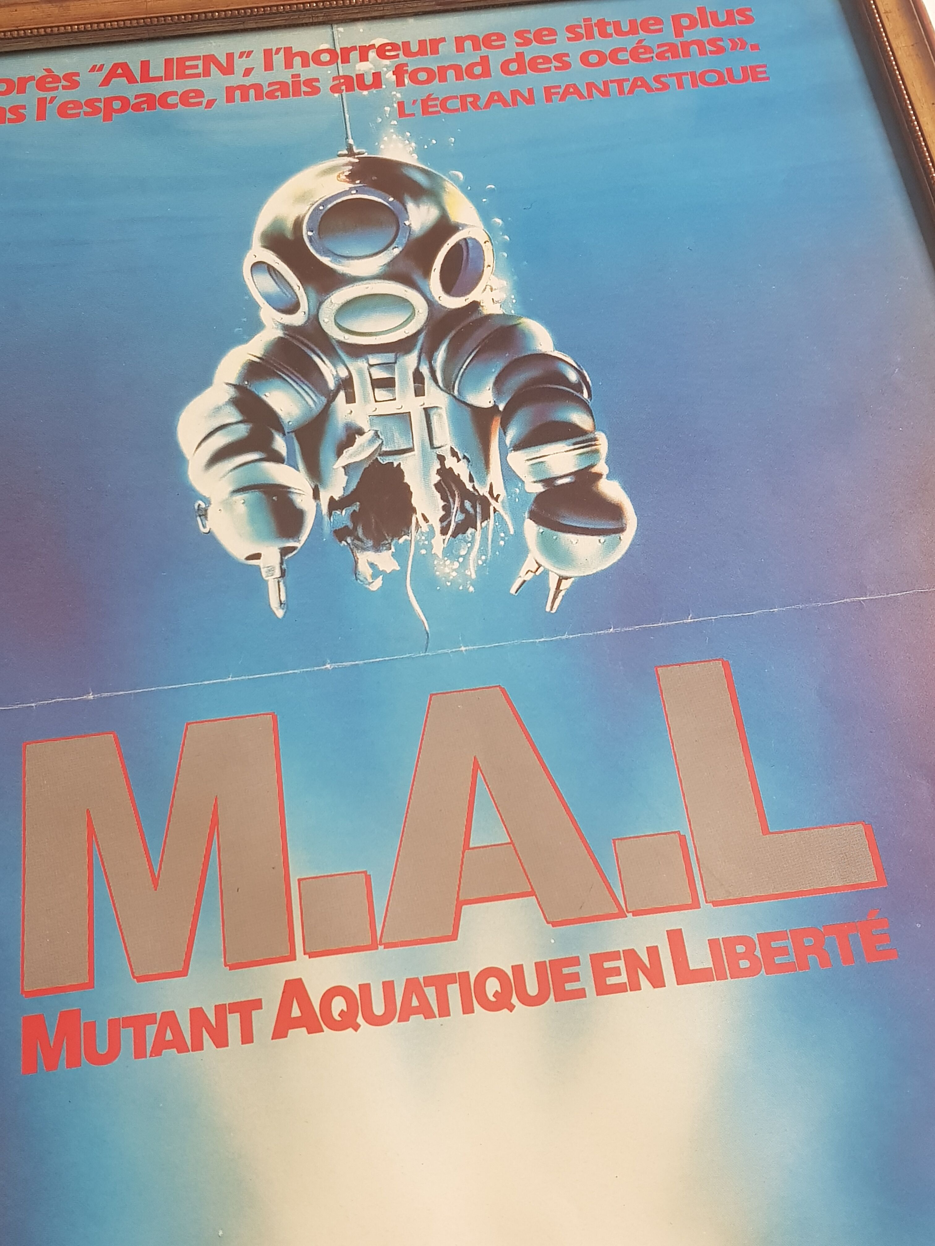 Framed Cinema Poster, M.A.L Mutant Aquatic in Freedom, RCA/Columbia pictures, 1989