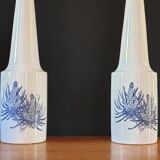 Pair of lamps foot in Danish faience 1970