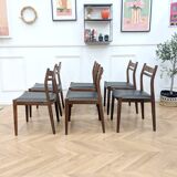 6 vintage teak chairs