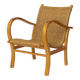 Erich Dieckmann Bauhaus Armchair – 1950s Beechwood & Paper Cord, Germany