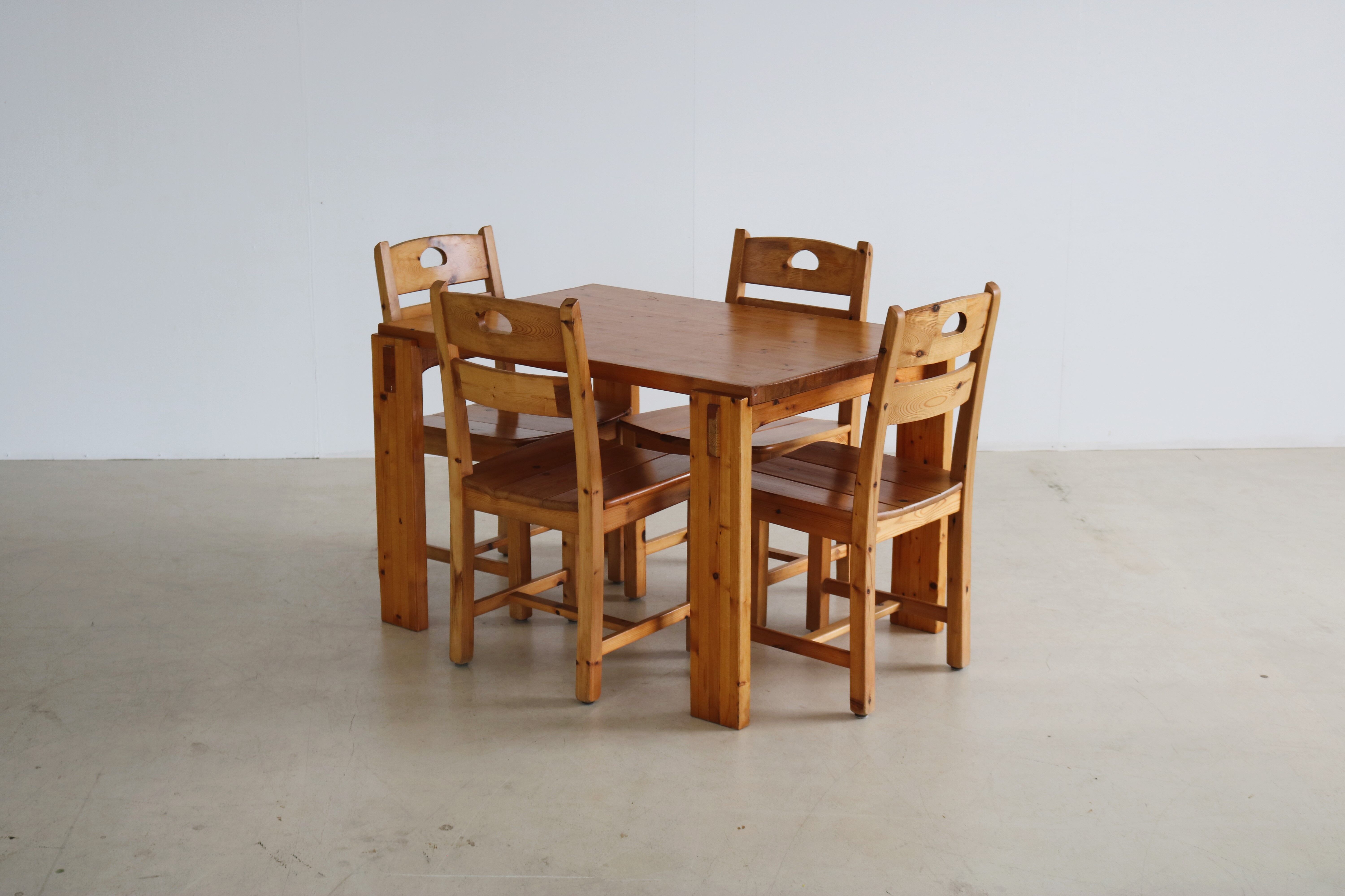 vintage pine dining set