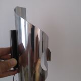 Wall light steel chrome year 70