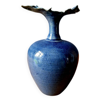 Glazed stoneware vase by Bernard Sellier