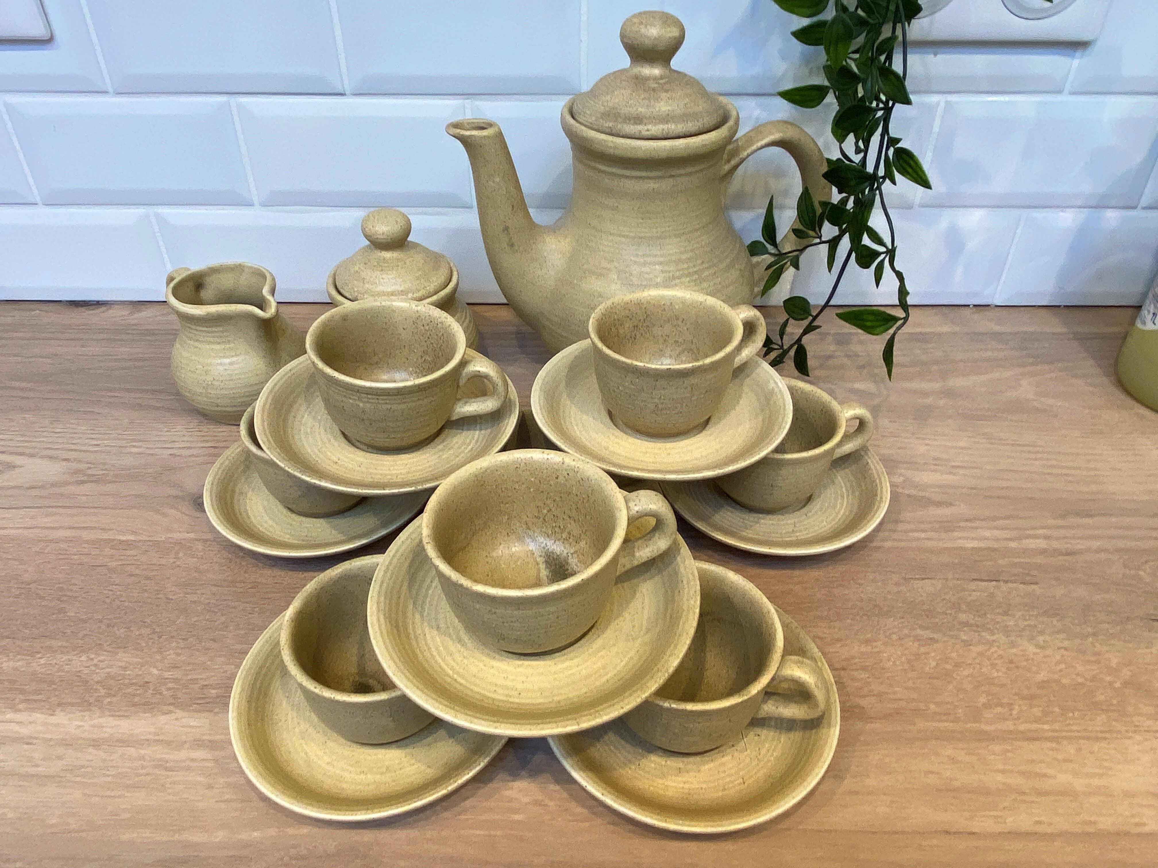Stoneware coffee service