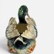 Majolica jardinière with duck decoration, 19th century.