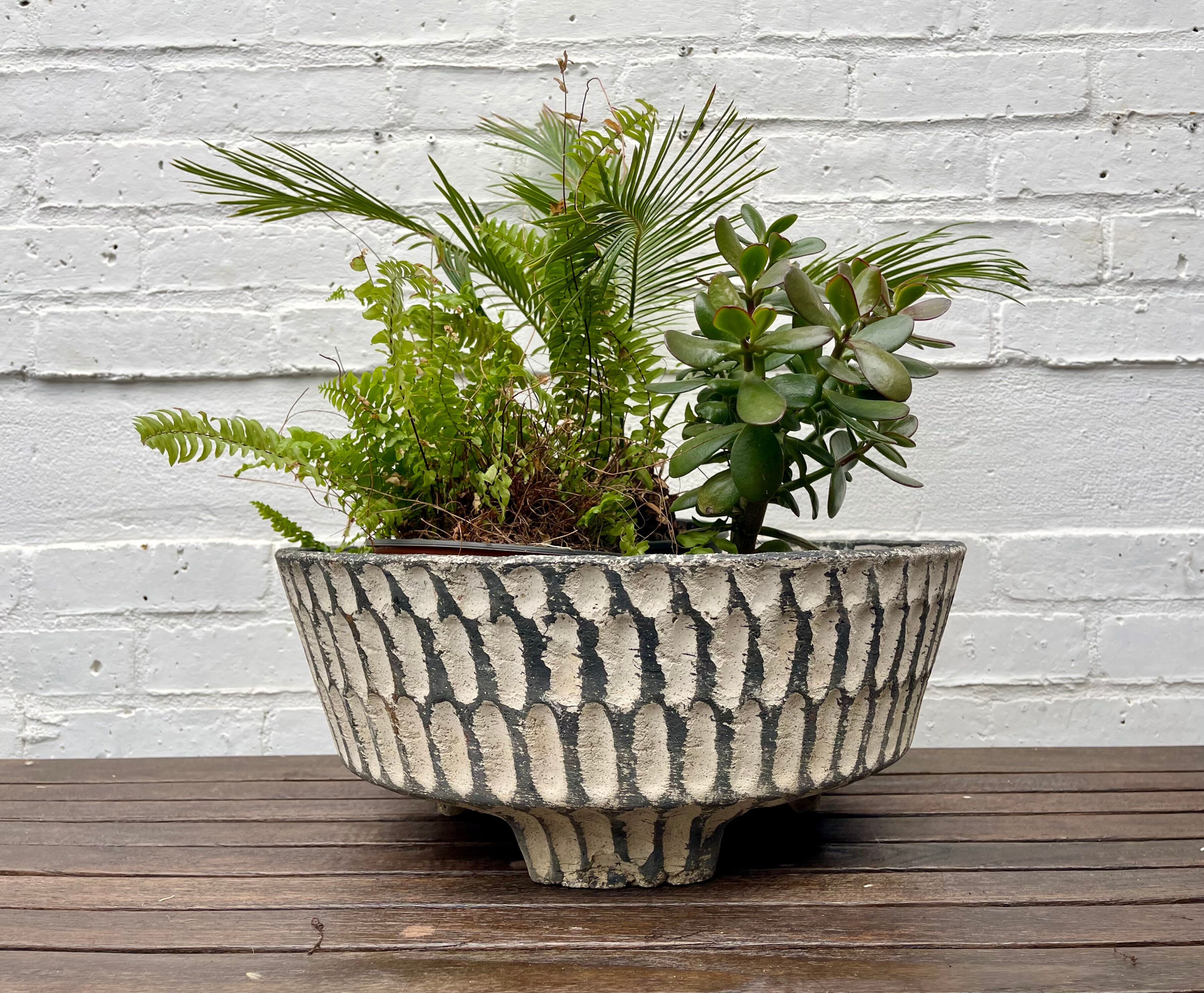Mid century planter plant pot for the garden