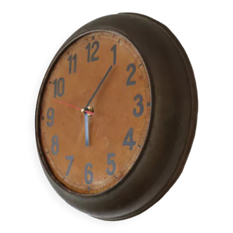 Brass wall clock 1950
