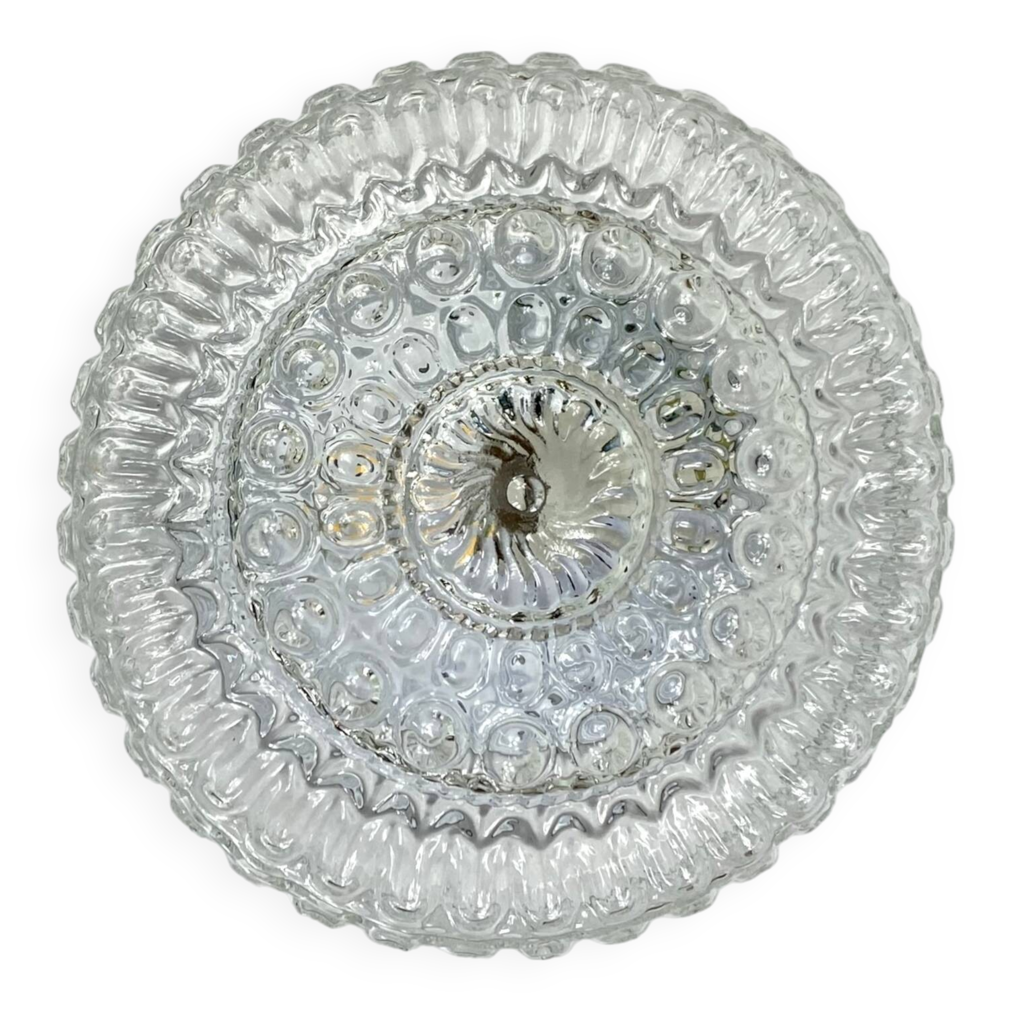 Wall light ceiling lamp glass minimalist 1970 1980 seventies eighties