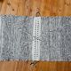 Berber carpet Zanafi - 100% black and white wool - 115 cm x 60 cm