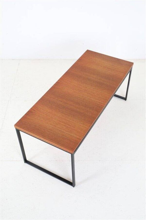 Table basse en teck Rare Rego / Günter Renkel “Twen” / design moderne du milieu du siècle / années 1950 / modernisme des années 1960