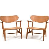 Pair Hans Wegner CH-22 for Carl Hansen & Søn Denmark 1950s