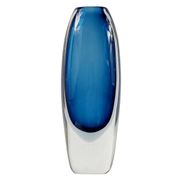 Signed Large Scandinavian Glass Vase by Vicke Lindstrand for Kosta, 1960s