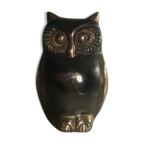 Brass bicolor owl and gun barrel