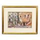 Oil painting by Alexander Michael from the market of S. Felice Circeo, 1983.