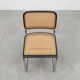 Lot de 6 chaises Cesca B32 noires Marcel Breuer Italie années 80