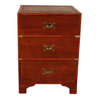 small marine or military chest of drawers in mahogany - 19th century
