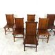 Mid century bamboo dining chairs, 1960s