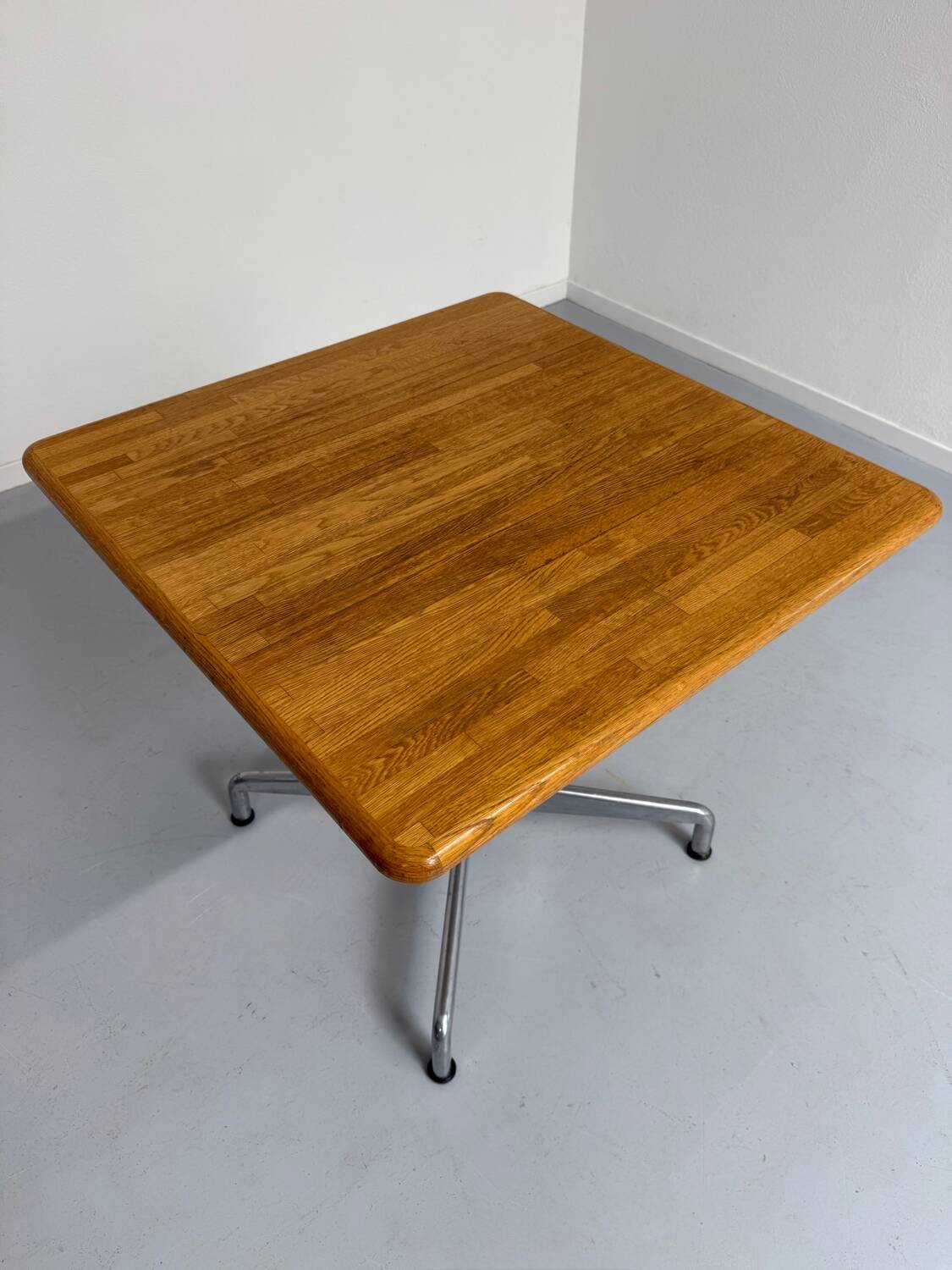 Belform small wooden and metal dining table from the 80s