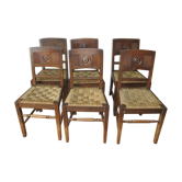 6 chaises "ficelle"