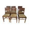 6 chaises "ficelle"