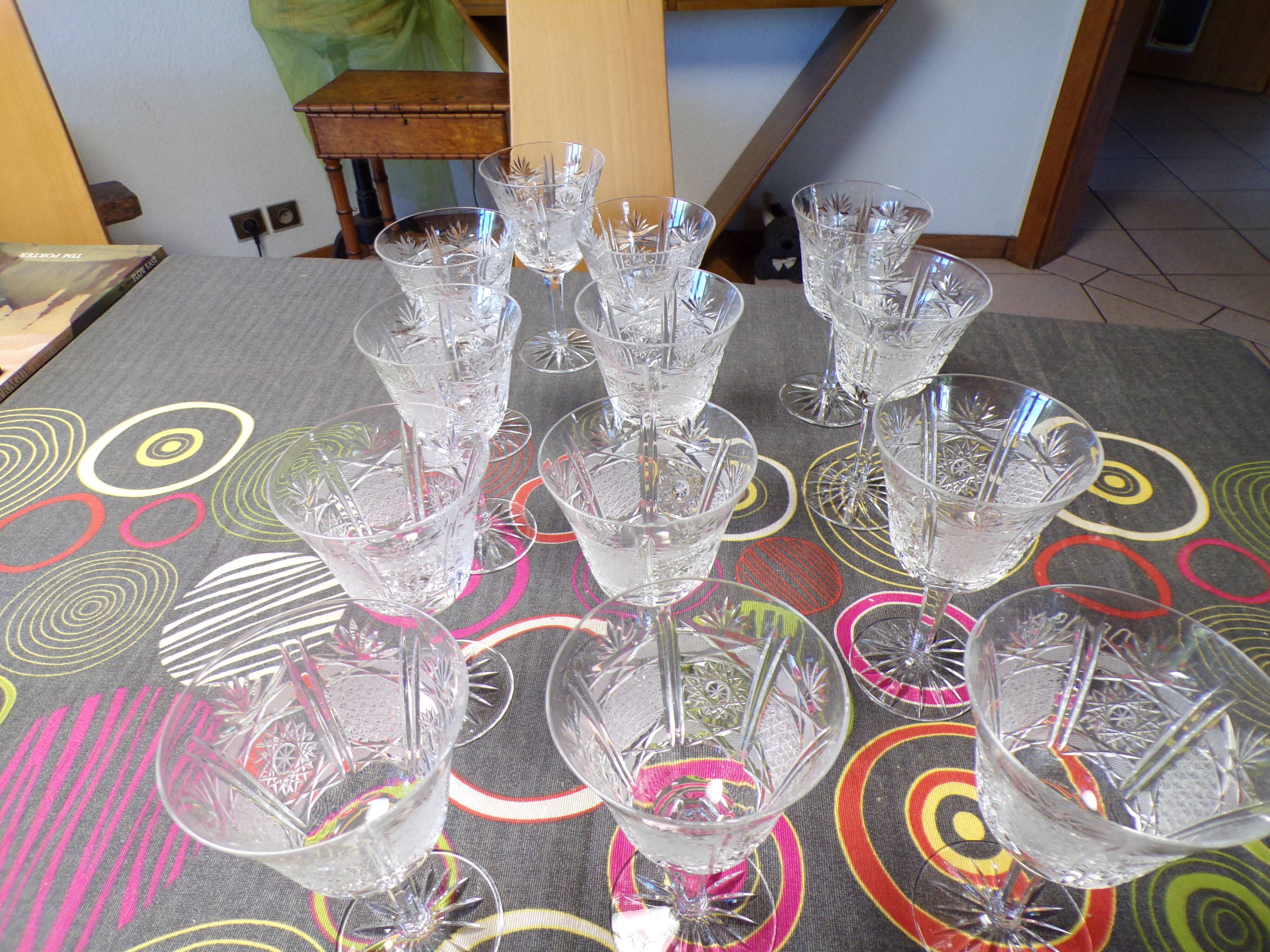Crystal water glass