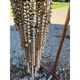 Suspension vintage métal et perles plastique