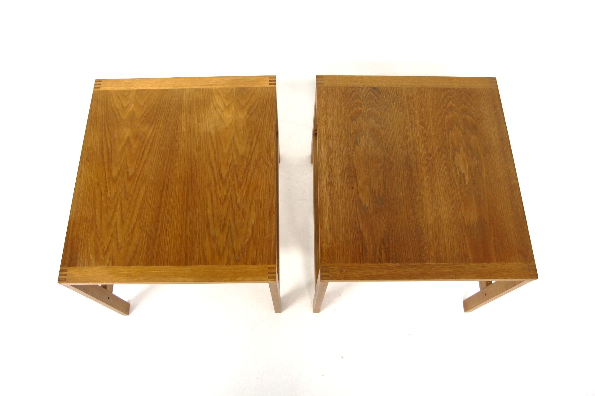 Set of 2 bedside tables, Ole Gerlev Knudsen and Torben Lind, France & Søn, Denmark, 1960