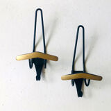 Pair of metal coat hangers, 1950s