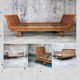 Daybed rattan bench bed 1950