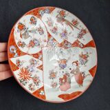 Antique Kutani porcelain plate (Meiji period, 19th century)