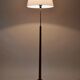 Oak and Brass Floor Lamp Marked “GO 12 WDH”, Sweden, 1950s