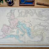 Printed in 1879, The Roman Empire, Authentic Vintage (frame not included)