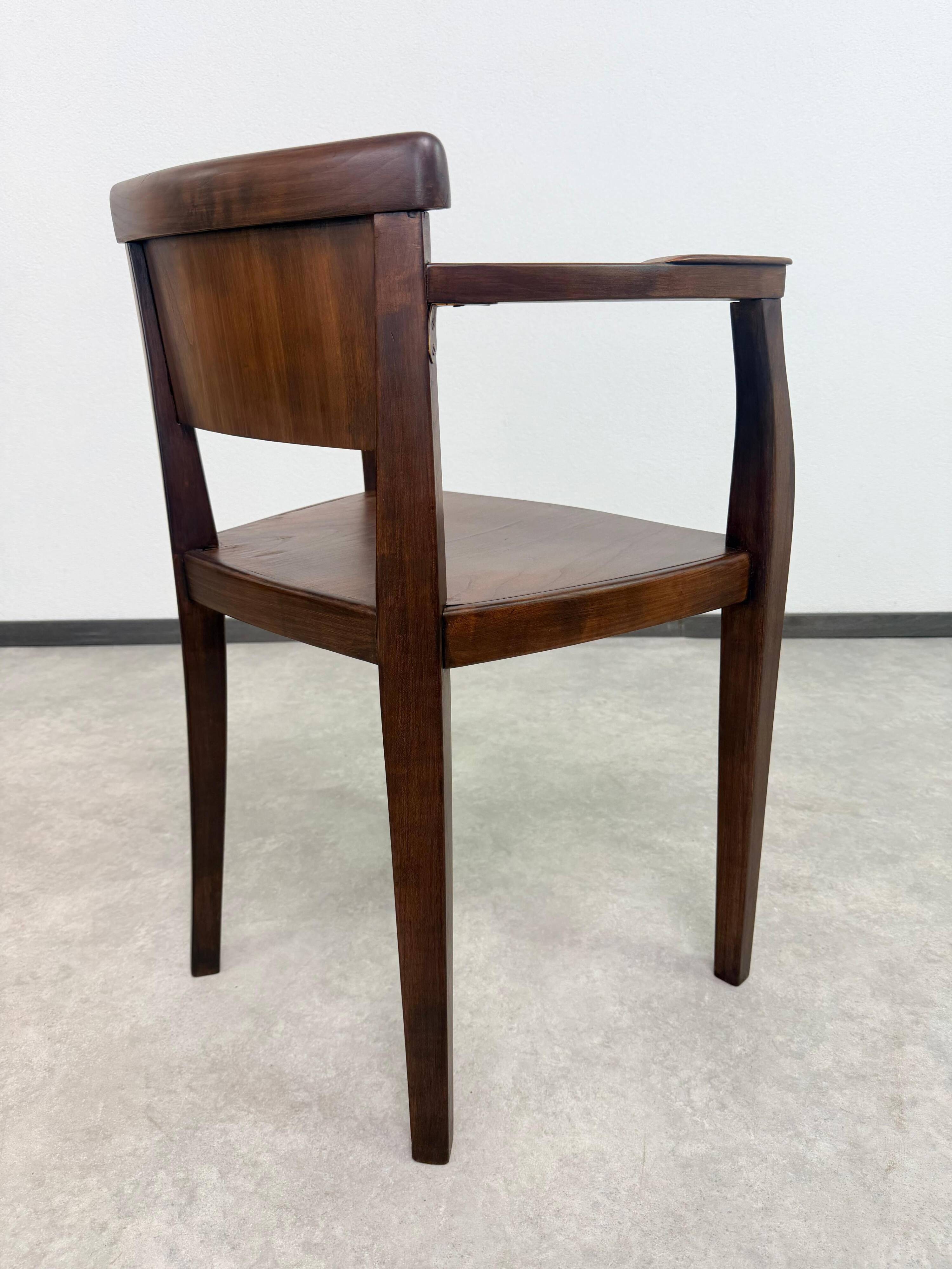 Set of 4 Art Deco armchairs
