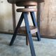 Stool with screws vintage artist painter wood