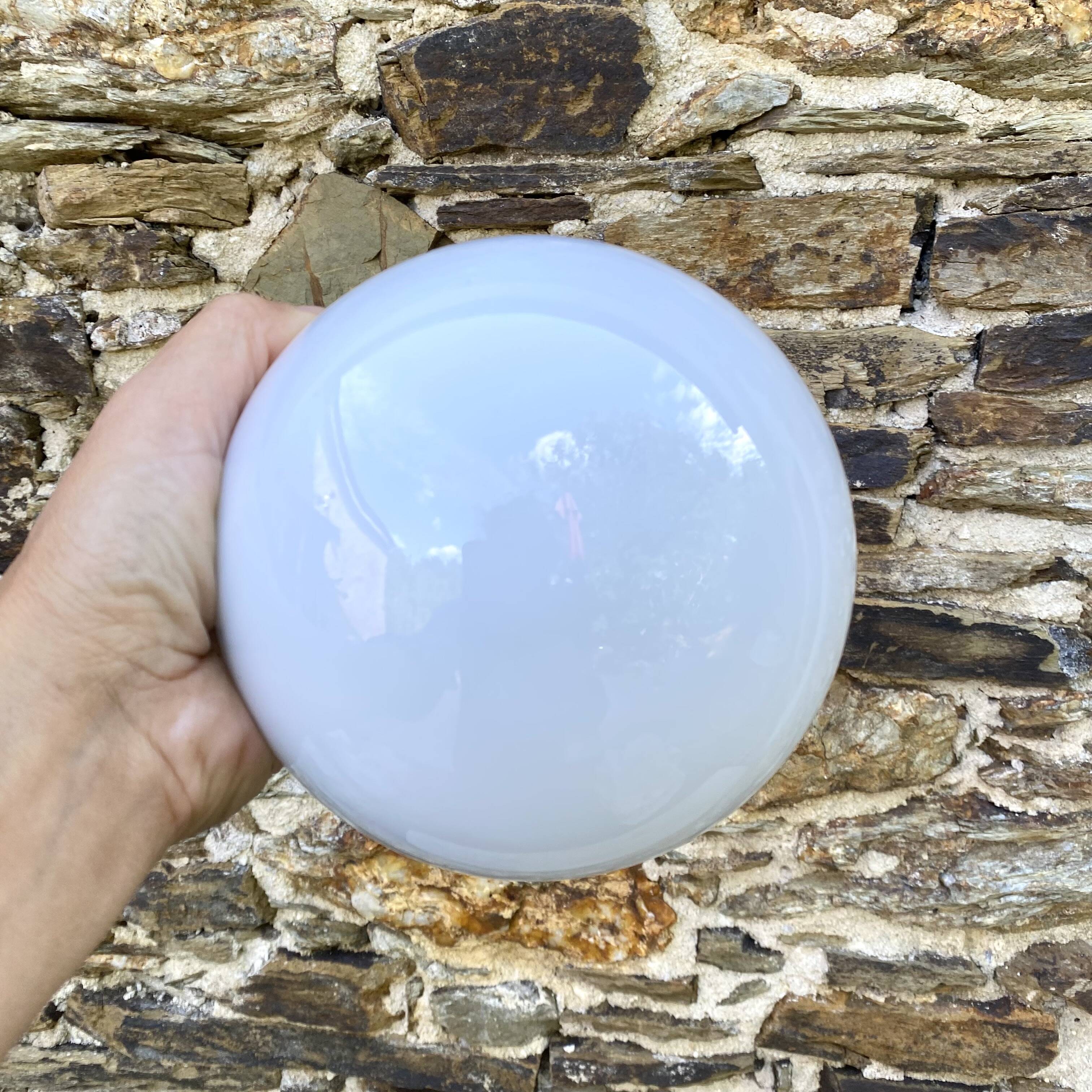 Mini ceiling light in opaline 15 cm
