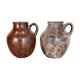 Ensemble de 2 vases en poterie Fat Lava Abstract Conçu par Ruscha, Allemagne, années 1960
