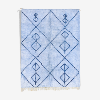 Modern Moroccan carpet blue contemporary art 280x370cm