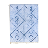 Modern Moroccan carpet blue contemporary art 280x370cm