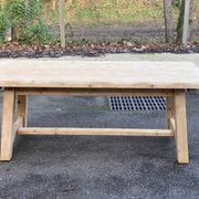 Table de ferme Georges Robert 1960 rénovée en pin massif brut 200cm