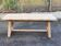 Table de ferme Georges Robert 1960 rénovée en pin massif brut 200cm