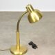 Vintage Italian Brass Gooseneck Table Lamp