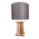 Handcrafted lamp in a contemporary style.