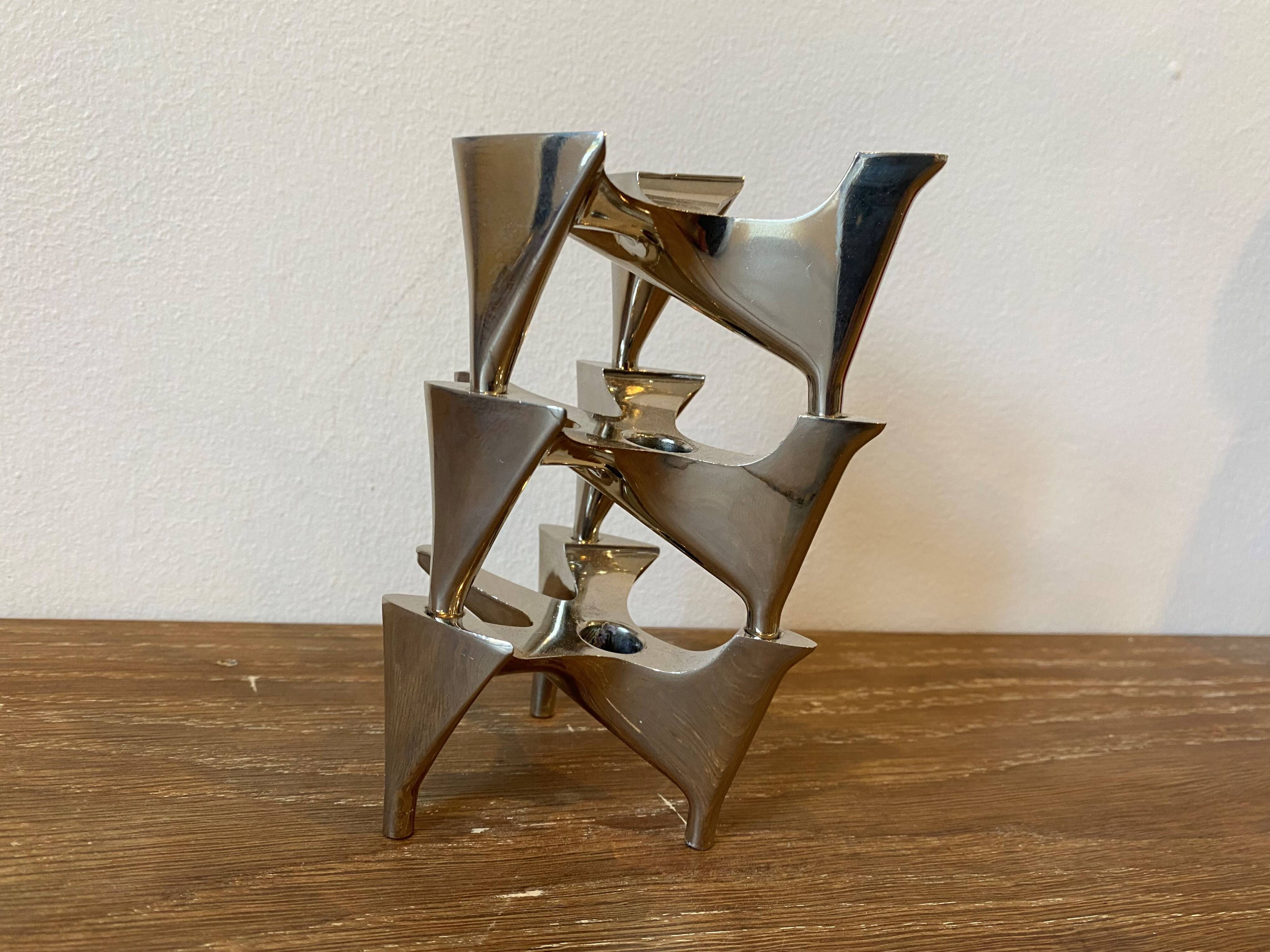 3 modular Vogelflug Hammonia candlesticks, 1970