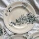 5 “Mignon” Longwy ironstone flat plates