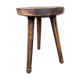 Vintage wooden footstool rustical bohemian deco farm stool