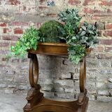 Empire style walnut and zinc furniture planter