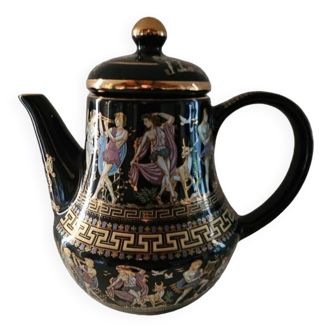 Dagounis Black teapot 24k gold