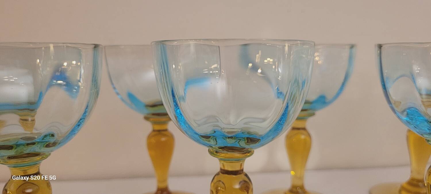 10 George Sand stemmed glasses