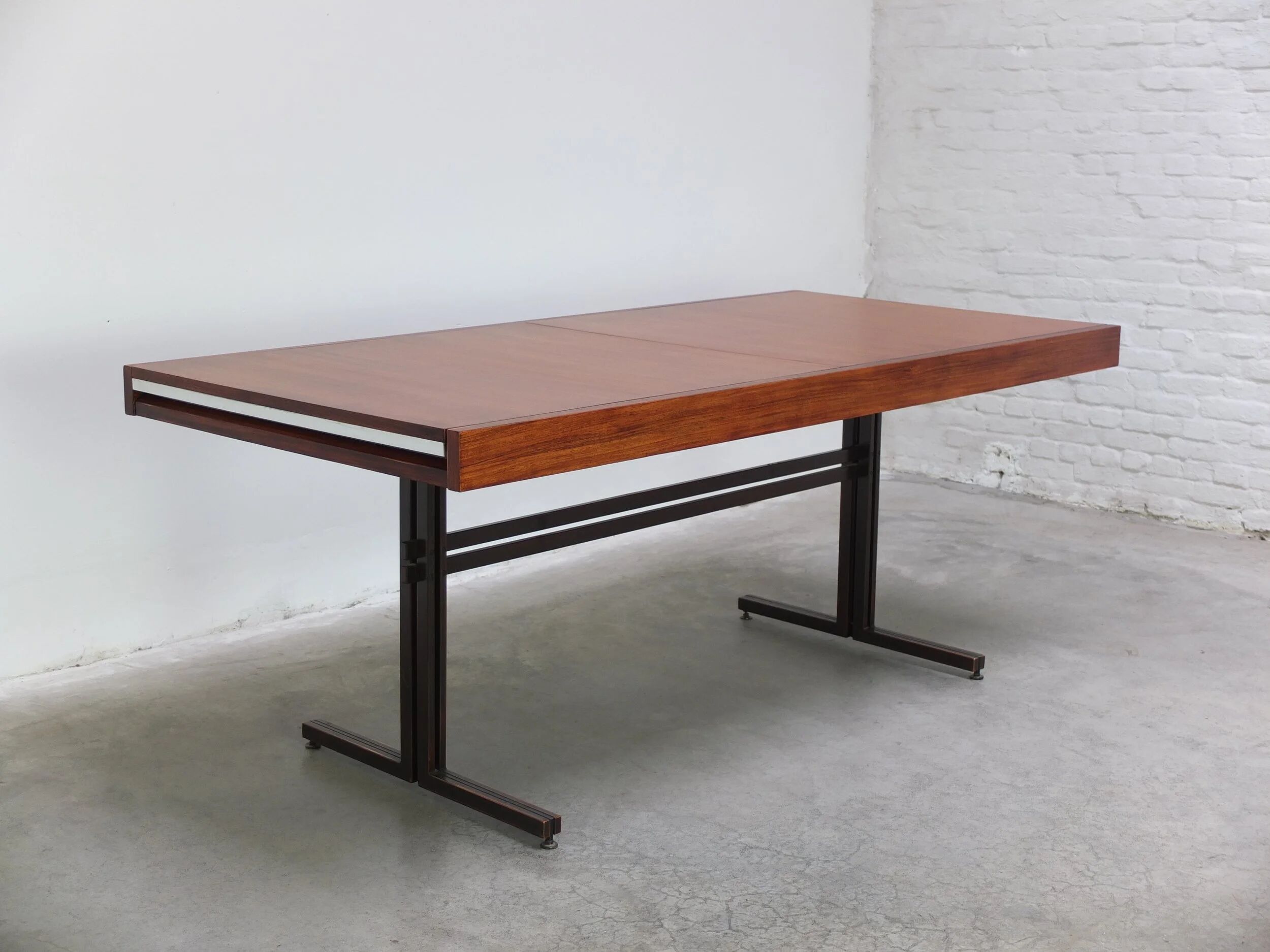 Rare freestanding table desk by Roger De Winter for E.M.Y., 1965